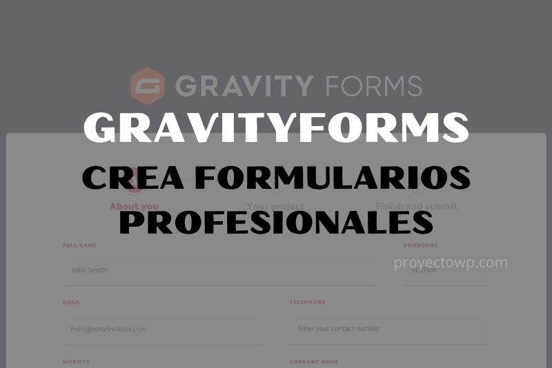 gravityforms plugin para formularios profesionales